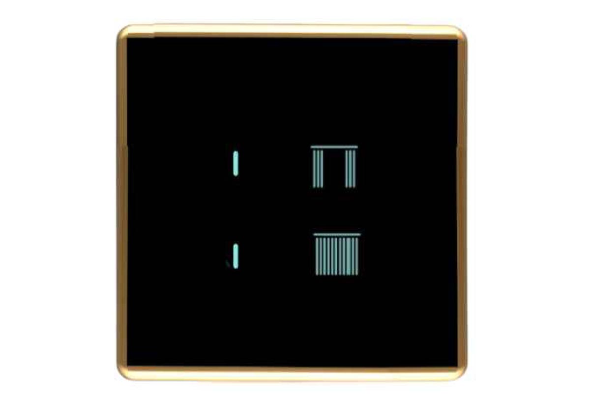Full Glass Touch 8 Switch (2-20A) 1 Curtain 1 Socket (1-10A)
